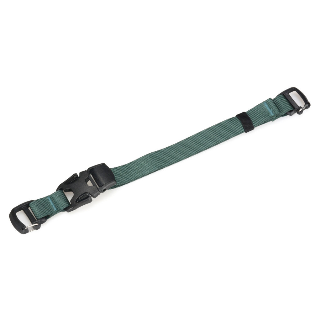 Summit-Creative Tenzing BStraps groene bevestigingsriem volledig uitgestrekt met kunststof gespen