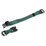 Summit-Creative Tenzing BStraps close-up van gesp met geweven groene riemstructuur