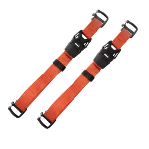 Summit-Creative Tenzing BStraps oranje set bevestigingsriemen volledig uitgestrekt met gespen