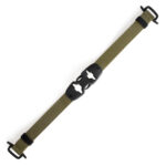 Summit-Creative Tenzing FStrap army green diagonaal weergegeven met gesp in detail