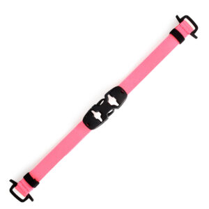 Summit-Creative Tenzing FStrap roze riem in diagonale weergave met gespdetails