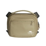 Summit-Creative Shoulder Bag champagnekleur vooraanzicht met ritssluiting en handvat