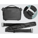 Summit-Creative Tenzing Shoulder Bag bovenaanzicht en detailvan schouderriem met padding