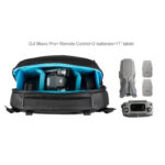 Summit-Creative Tenzing Shoulder Bag gevuld met DJI drone-uitrusting en afstandsbediening