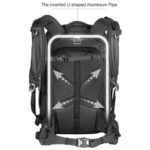 Summit-Creative Tenzing Backpack achteraanzicht met schouderbanden en volledige steunpanelen