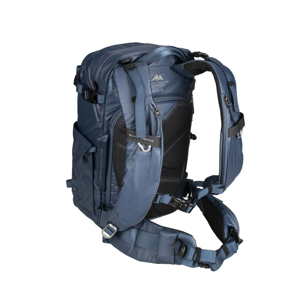 Summit-Creative Tenzing Backpack zijaanzicht met multifunctionele heupriem