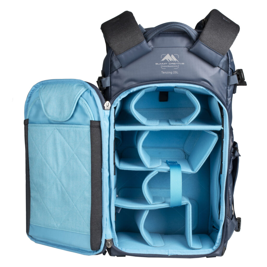Summit-Creative Tenzing Backpack binnenzijde met volledig uitneembare EVA-scheidingsvakken