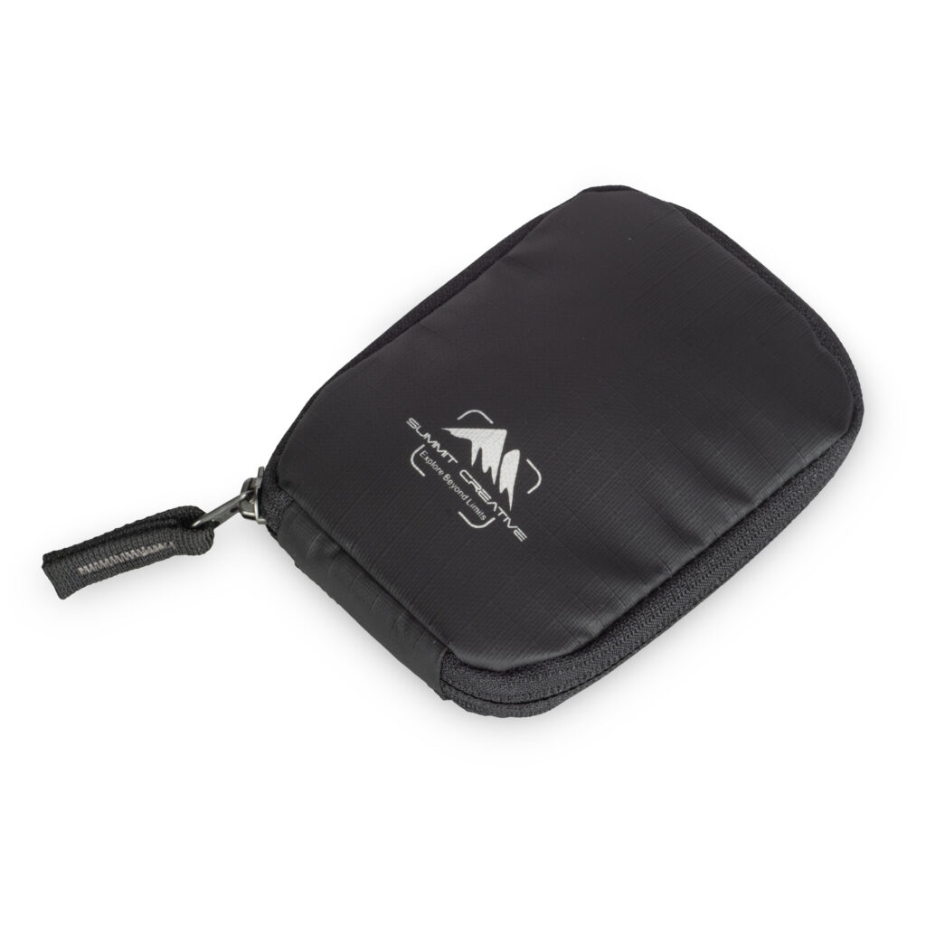 Summit-Creative Bottle Bag zwart zijaanzicht volledig opgevouwen