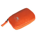 Summit-Creative Bottle bag in oranje uitvoering volledig opgevouwen met ritssluiting