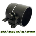 Sytong Oculairadapter productafbeelding met maatindicaties 38,8/40,3/42/45/48 mm op de adapter