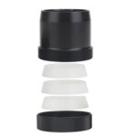 Sytong Oculairadapter explosietekening met adapter, fixatiering en meerdere tussenringen voor 35-47 mm