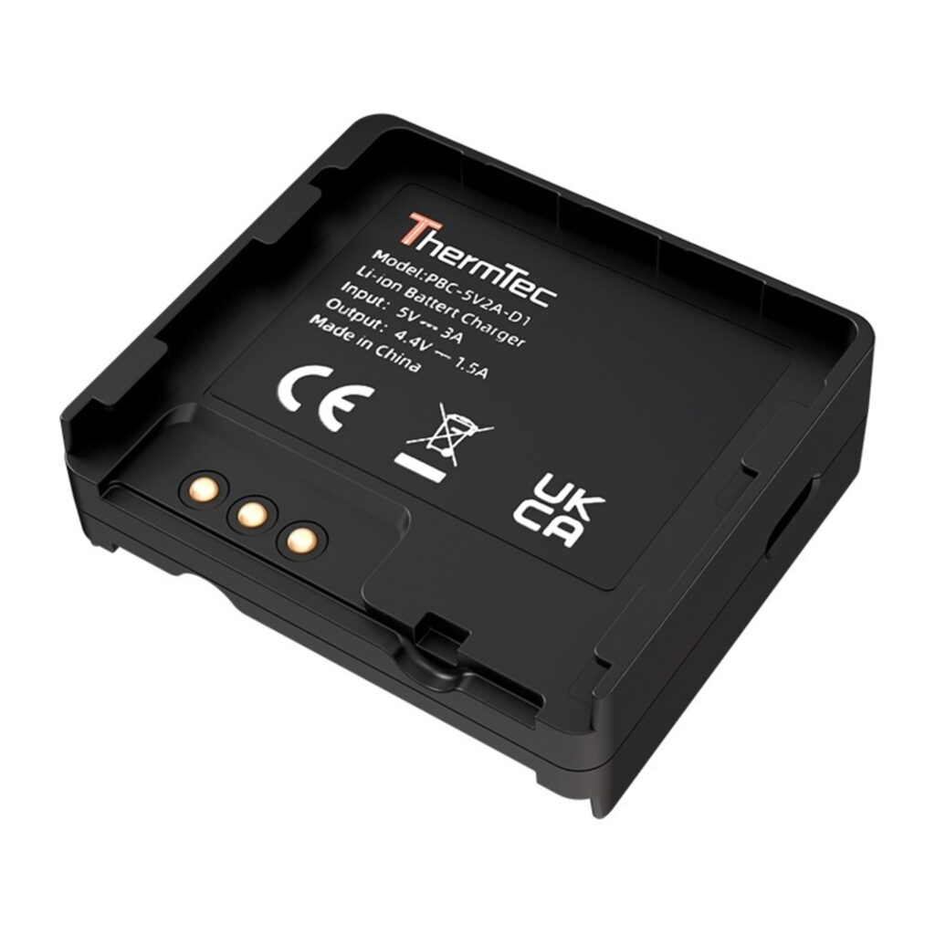 ThermTec Oplader vooraanzicht van de laadunit met laadcontacten