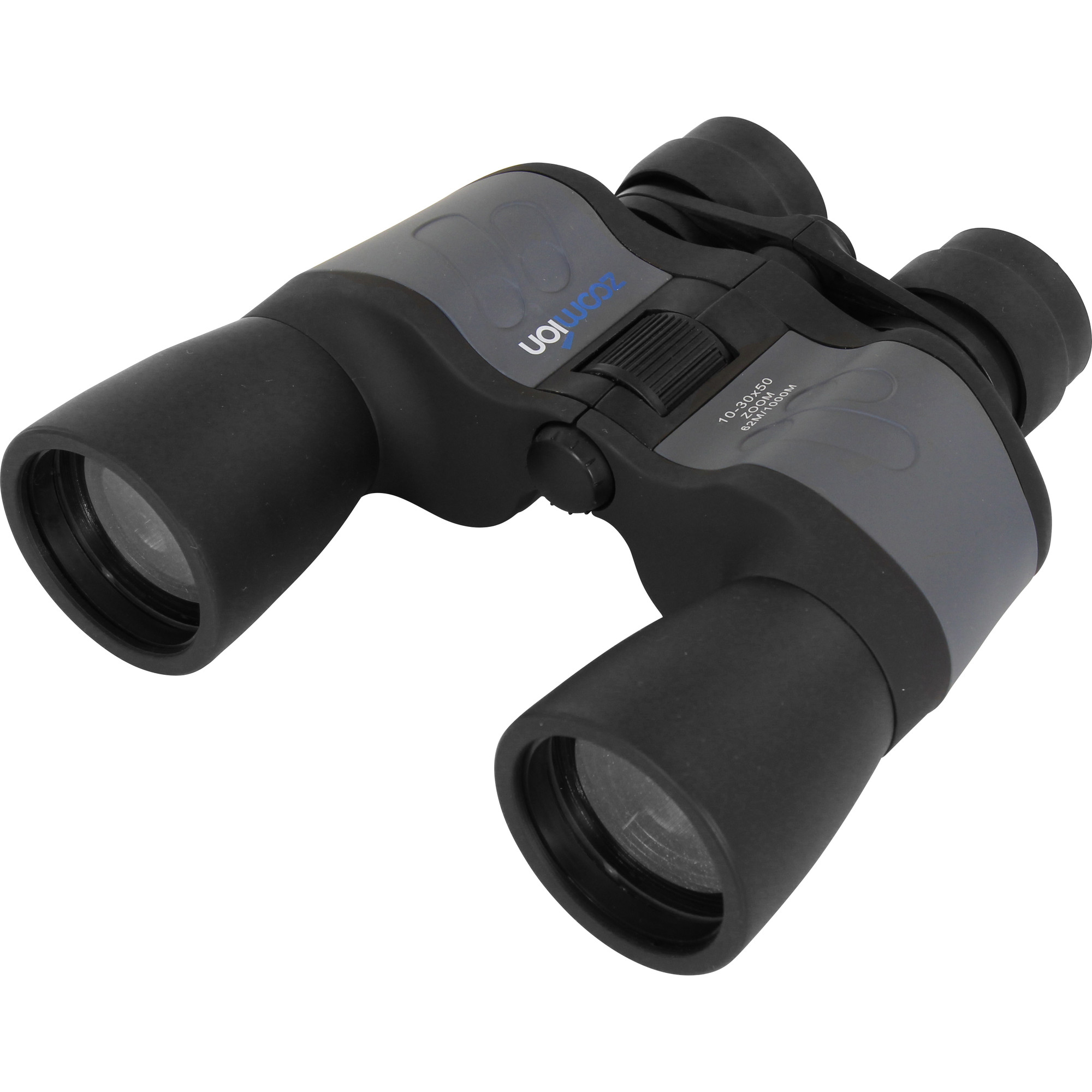 Zoomion Zoom-verrekijker schuin vooraanzicht van de Pelican 10-30x50 verrekijker