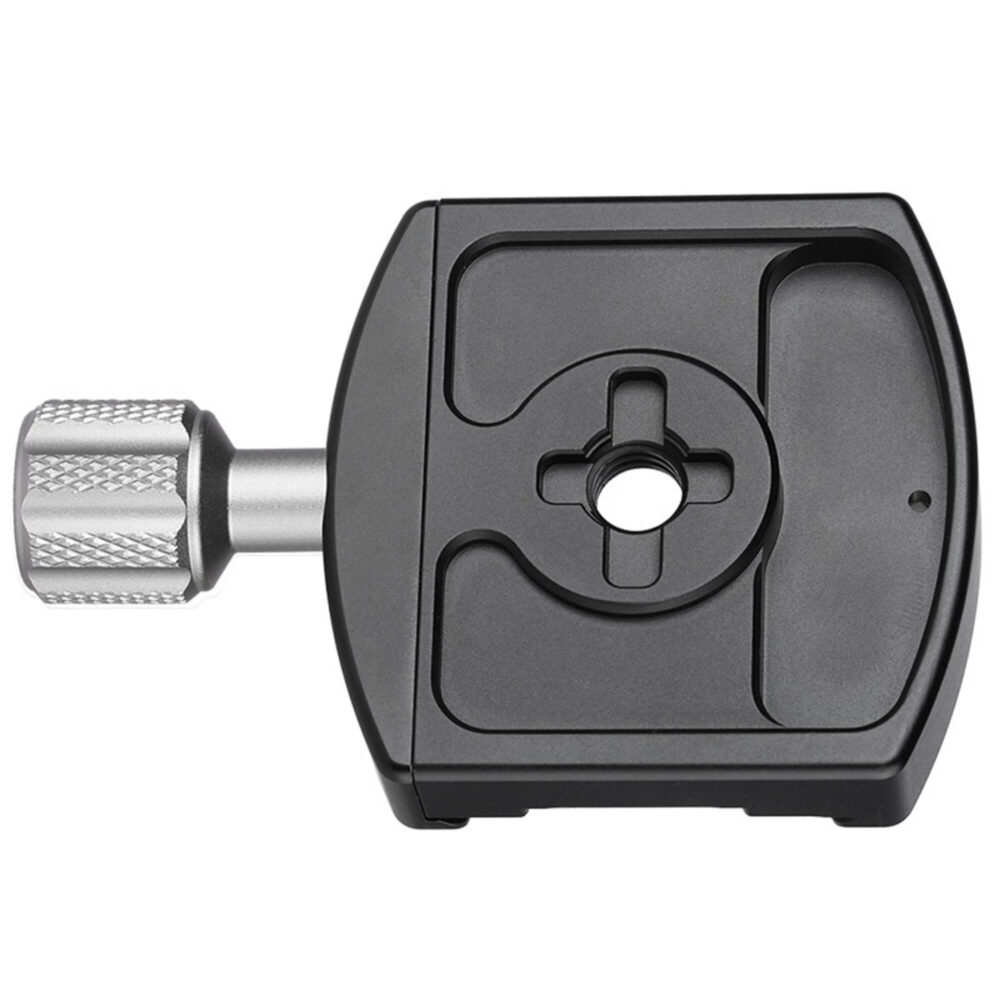Leofoto LHC-60 Snelkoppeling onderaanzicht met 3/8" schroefdraad en montageplaat