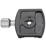 Leofoto LHC-60 Snelkoppeling onderaanzicht met 3/8" schroefdraad en montageplaat