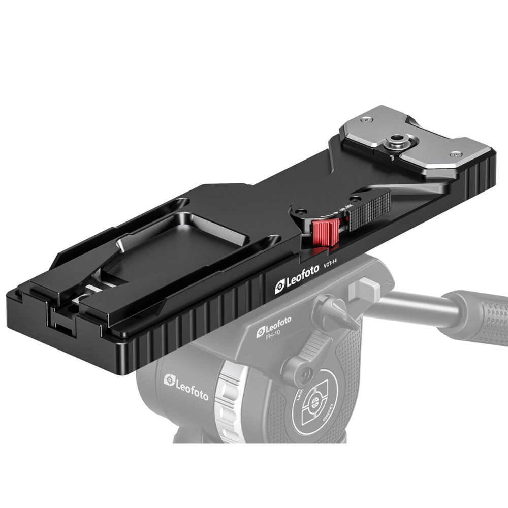 Leofoto VCT-14 Adapterplaat zijaanzicht met slanke profiellijn