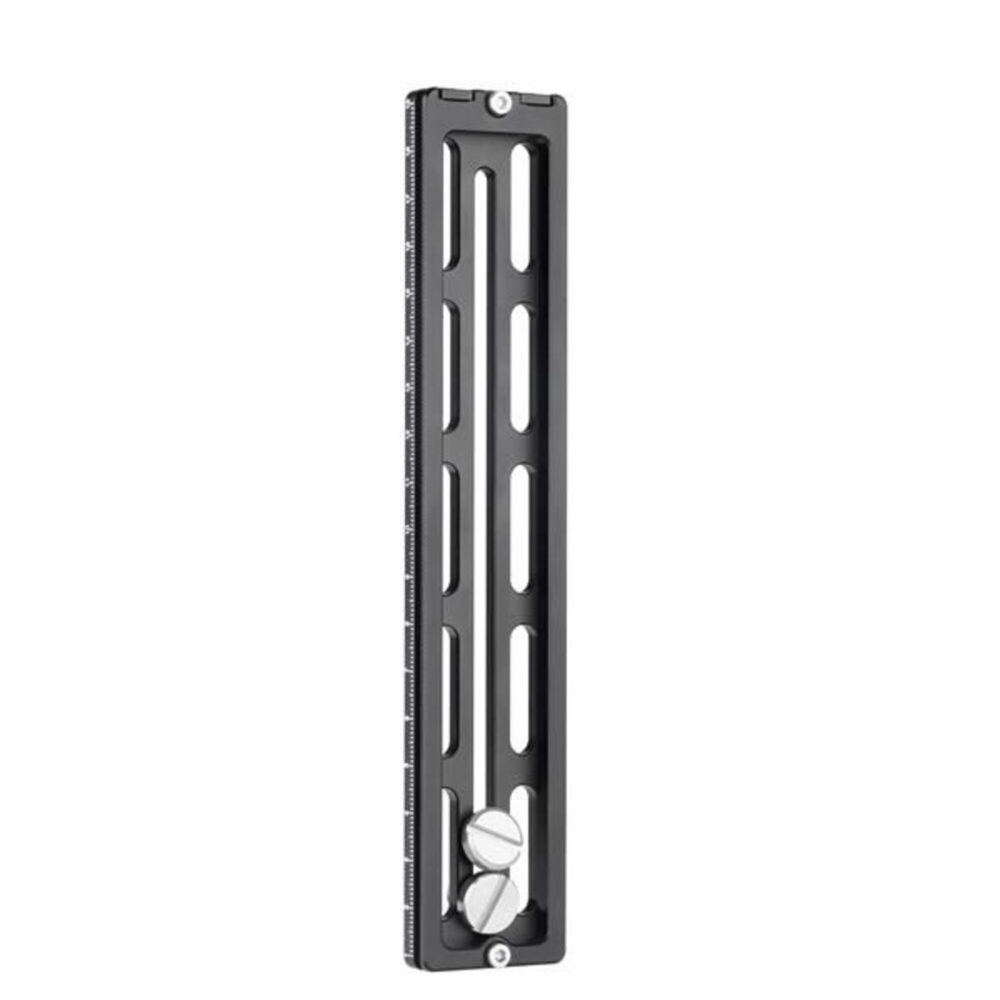 Leofoto PL-200 Snelkoppelingsplaat bovenaanzicht met lang perforatiedesign