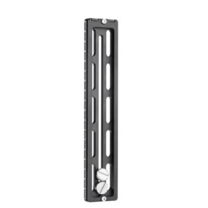 Leofoto PL-200 Snelkoppelingsplaat bovenaanzicht met lang perforatiedesign