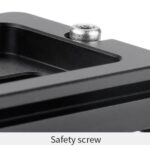 Leofoto PL-80 Snelkoppelingsplaat bevestiging met safety-screw detaillering