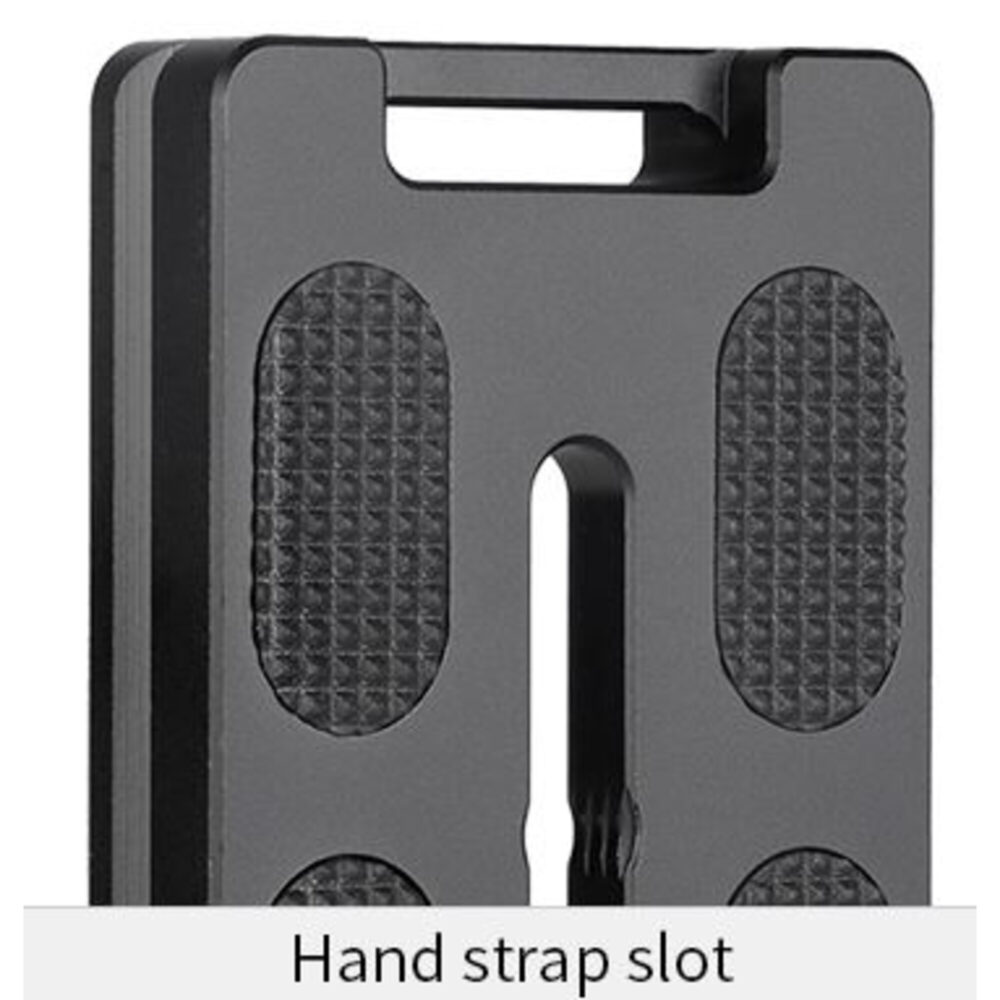 Leofoto PL-80 Snelkoppelingsplaat met sleuf voor polsband bevestiging