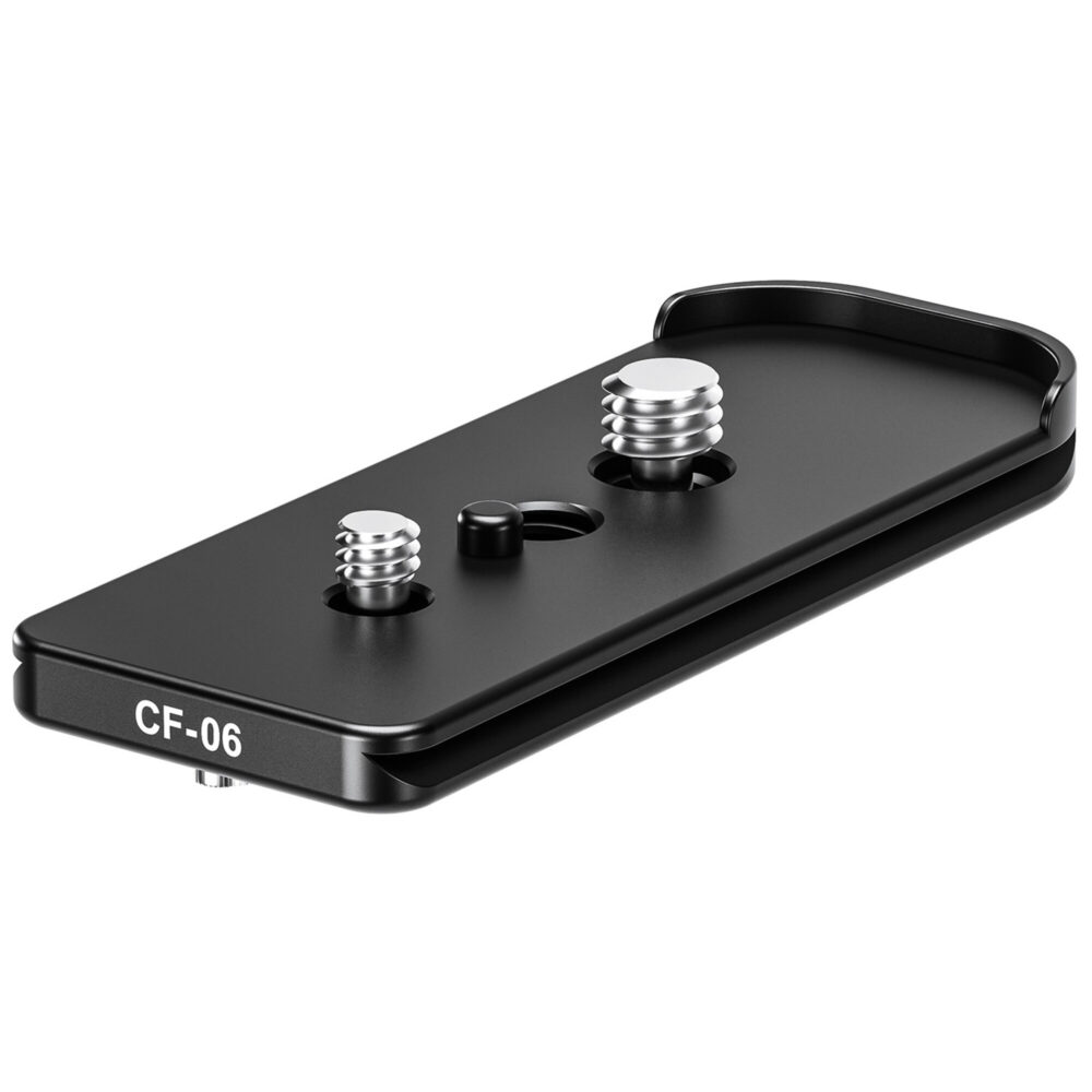 Leofoto CF-06 zijaanzicht met afgeronde hoeken en CF-06 gravure