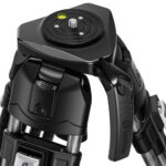 Leofoto HP-01 Handvat gemonteerd op statiefkop voor eenvoudig transport