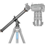 Leofoto HC-32 met camera horizontaal bevestigd voor macro- of productshoot