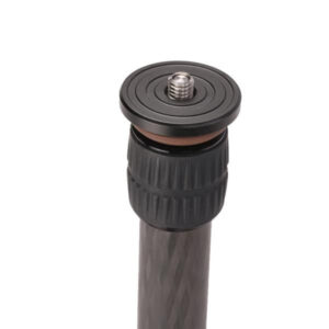 Leofoto DC282C bovenaanzicht van de 3/8" statiefkopschroef met rubberen demping