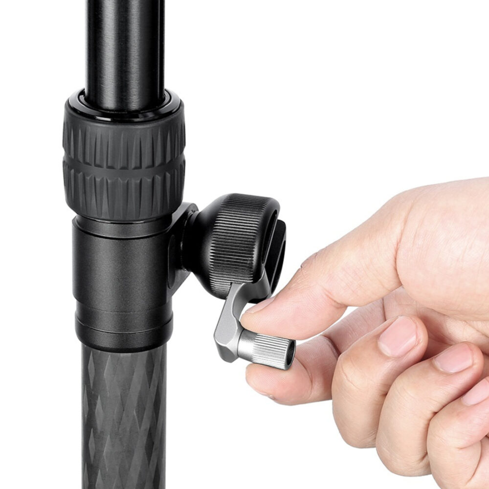Leofoto GC-282C bediening met handgreep voor nauwkeurige kolomverplaatsing