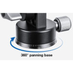 Leofoto HC-32 draaivoet 360° met vergrendelknop en aluminium basis