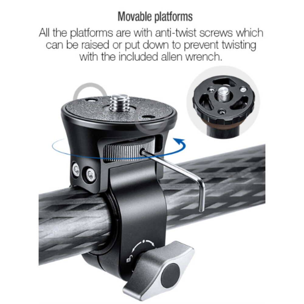 Leofoto HC-32 platformvergrendeling voor verschuifbare accessoires