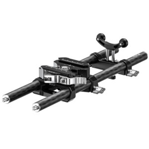 Leofoto BP-01 KIT Camera Cage close-up van cameramodule en lenssteun op railsysteem