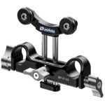 Leofoto BP-01 KIT Camera Cage lenssteuncomponent BP-01-03 gemonteerd op carbon rods