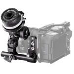 Leofoto LFF-01 Camera Cage gemonteerd op camera rig als voorbeeldopstelling