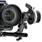 Leofoto LFF-01 Camera Cage close-up opname van lens en scherpstelwiel in actie