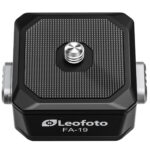 Leofoto FA-19 Snelsluiting bovenaanzicht met antislip oppervlak en bevestiging