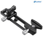 Leofoto VR-150S Lensvoet bovenaanzicht van aluminium constructie met instelbare klemsystemen