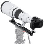 Leofoto VR-380 Lensvoet gemonteerd op gefreesde videokopconstructie met wit objectief