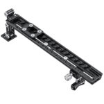 Leofoto VR-380 Lensvoet close-up van de aluminium rail met montageopeningen en draaiklem