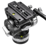 Leofoto BV-30 Videokop bovenaanzicht met zichtbare waterpassen en precisieinstellingen