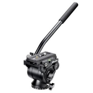 Leofoto BV-10M Videokop zijaanzicht met lange bedieningshendel en compacte aluminium behuizing