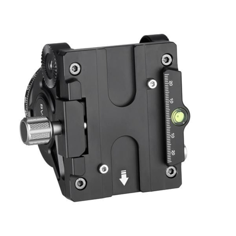 Leofoto BV-10M Videokop bovenaanzicht van snelkoppeling compatibel met Manfrotto 501/501PL