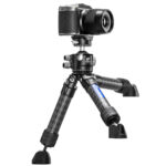 Leofoto SC-60 Statiefvoet Leofoto statief met camera in lage stand uitgerust met drie SC-60 rubbervoeten.