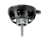Leofoto YB-100SP nivelleerinrichting onderaanzicht van 100mm schaal met lange schroef voor montage in statiefkom.