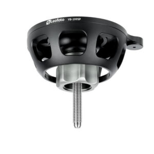 Leofoto YB-100SP nivelleerinrichting onderaanzicht van 100mm schaal met lange schroef voor montage in statiefkom.