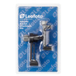 Leofoto PS-1 statiefvoet in retailverpakking met PC-90II smartphonehouder op Leofoto displaykaart.
