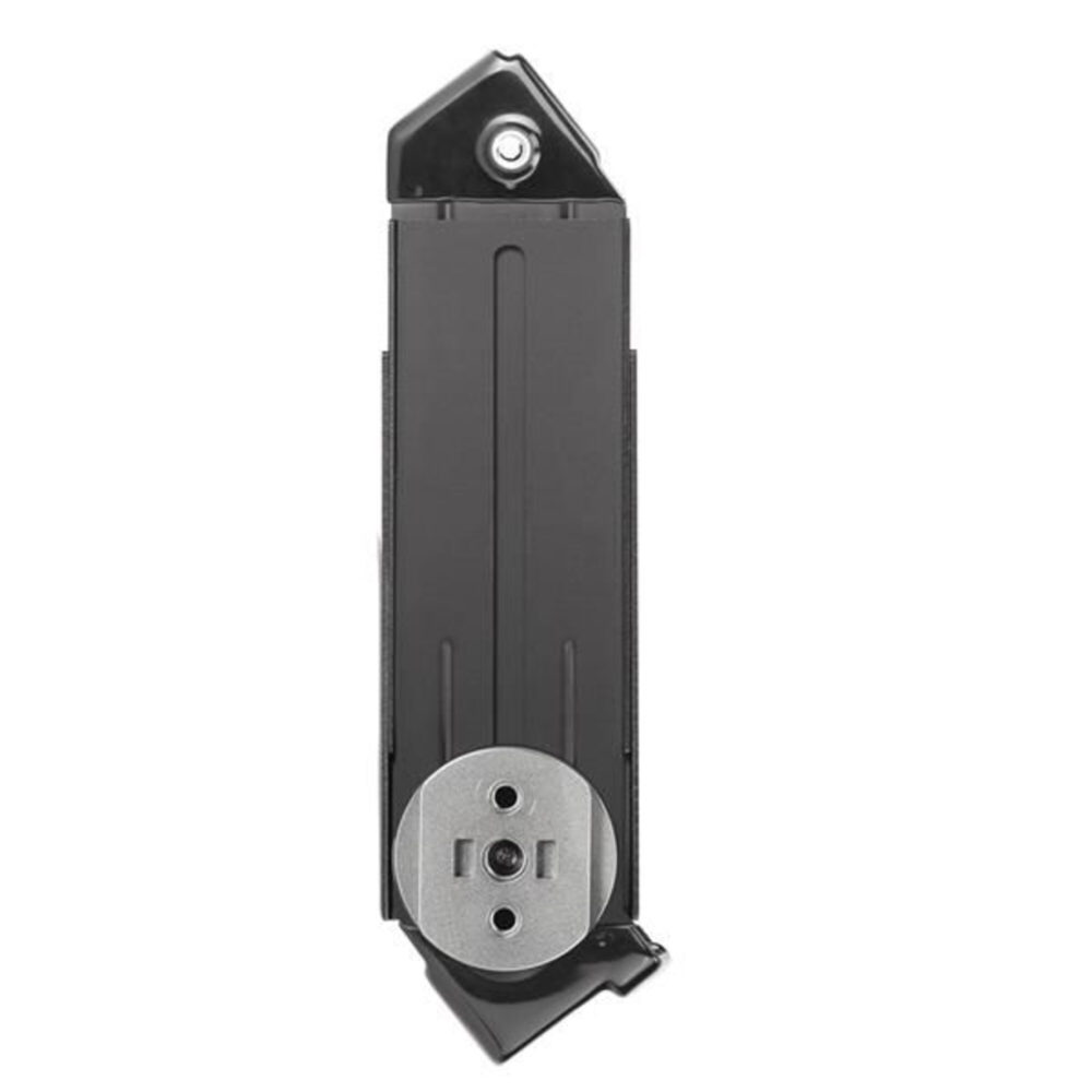 Leofoto IPC-300 tablethouder staand vooraanzicht met ronde montageplaat met 1/4"- en 3/8"-schroefdraad.