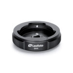 Leofoto QS-60 snelwisselsysteem close-up van lege QS-60 grondplaat met Leofoto-logo en vergrendelgroeven.
