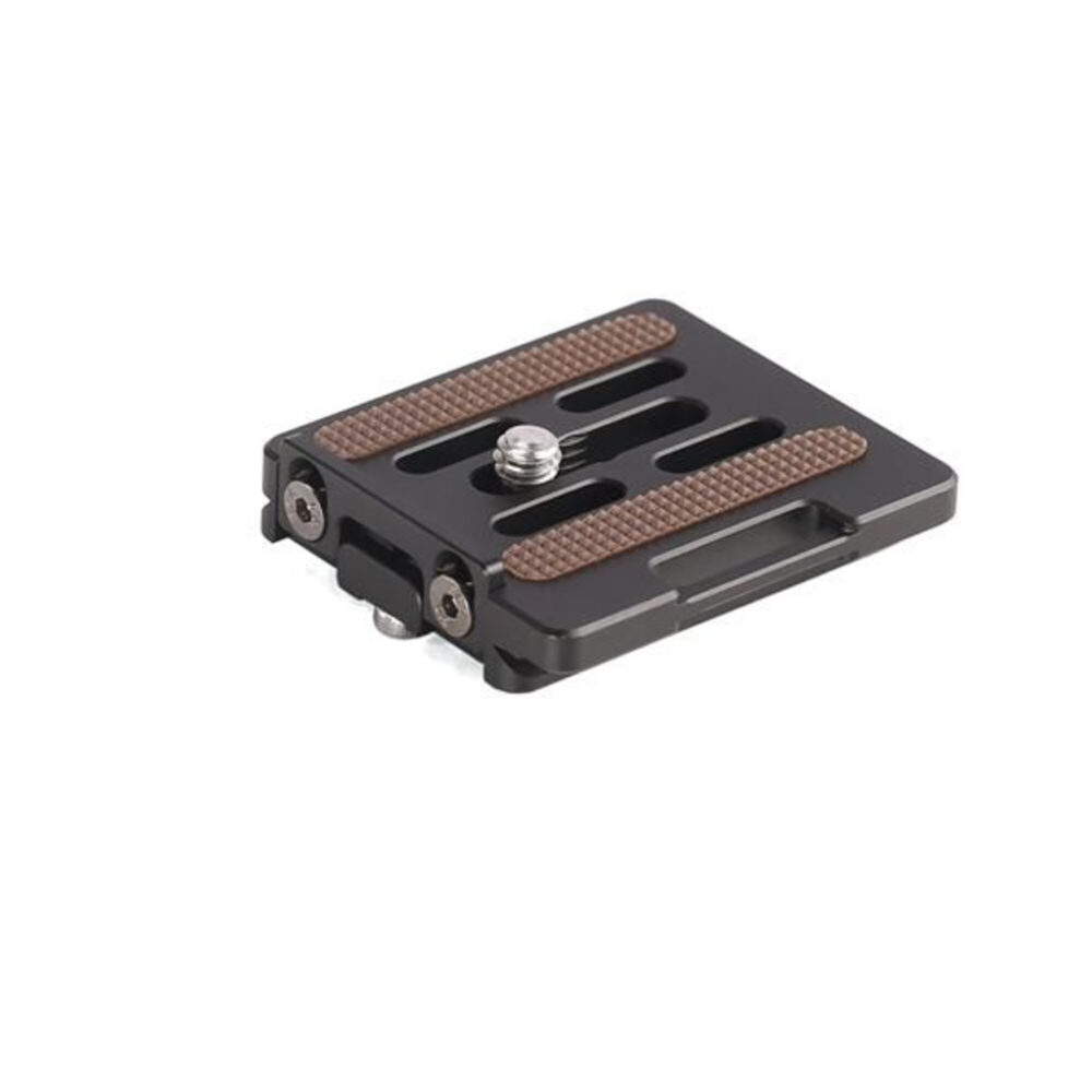 Leofoto NB-40 statiefkogelkop NP-50 snelwisselplaat afzonderlijk met rubberen antislipstroken en 1/4-inch schroef.