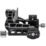 Leofoto P-BV10 snelwisselplaat gemonteerd onder PG-1 gimbalhead als stevige Arca-Swiss compatibele basis.